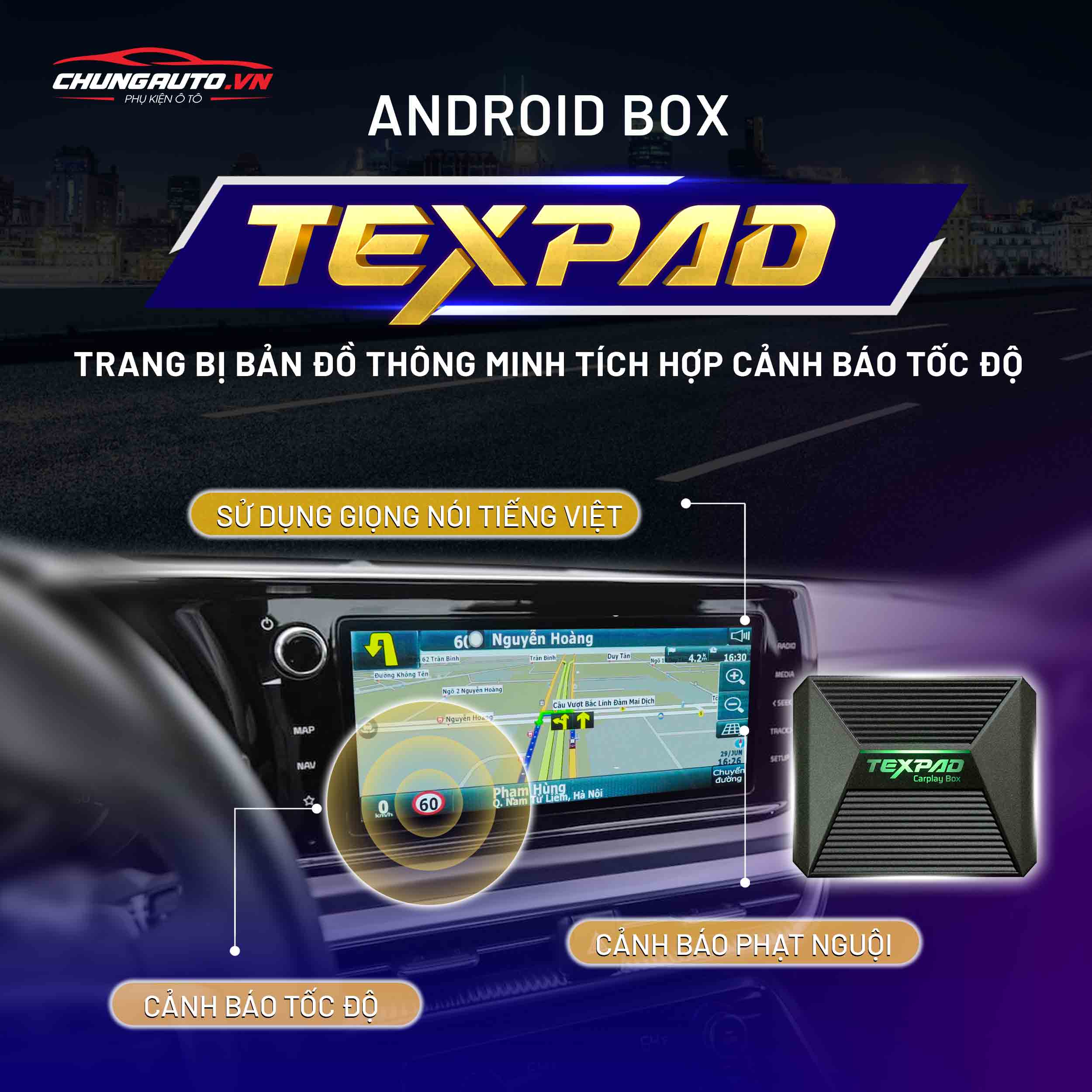 Android Box xe hơi chuẩn bị phiên bản thiết bị thông minh