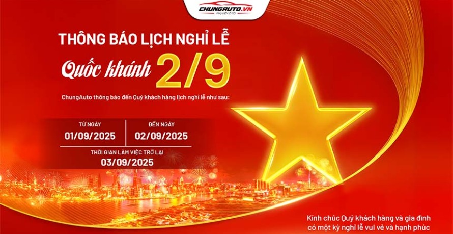 NGHỈ LỄ QUỐC KHÁNH 2/9