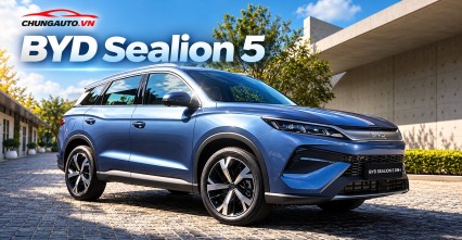 XE BYD SEALION 5: SUV PHEV TỪ HÃNG XE ĐIỆN HÀNG ĐẦU THẾ GIỚI