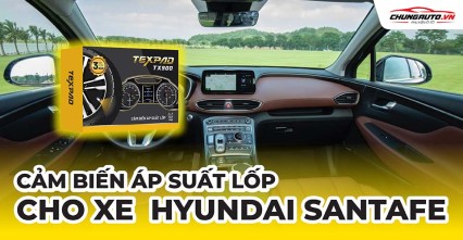 Lắp cảm biến áp suất lốp cho xe Hyundai SantaFe