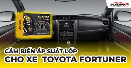 Lắp cảm biến áp suất lốp cho xe Toyota  Fortuner