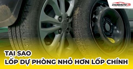 Tại sao lốp ô tô dự phòng lại nhỏ hơn lốp chính?