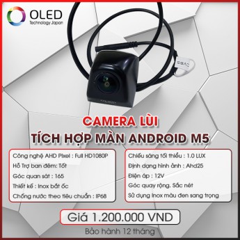 Camera lùi Oled M5 AHD chất lượng cao cho xe hơi