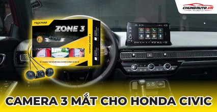 Camera 3 mắt cho xe Honda Civic 2022 - 2024