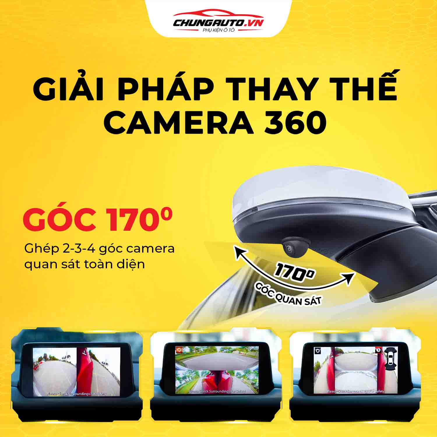 Camera 3 mắt Texpad Zone 3 Pro hỗ trợ lái xe an toàn