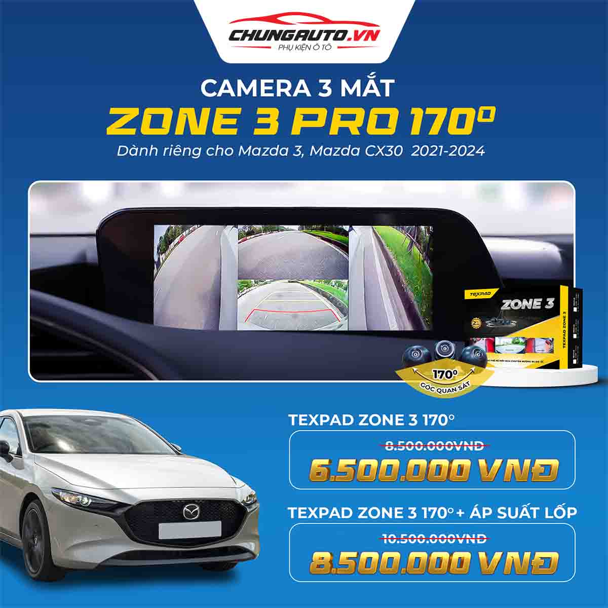 combo texpad zone 3 pro mazda 3