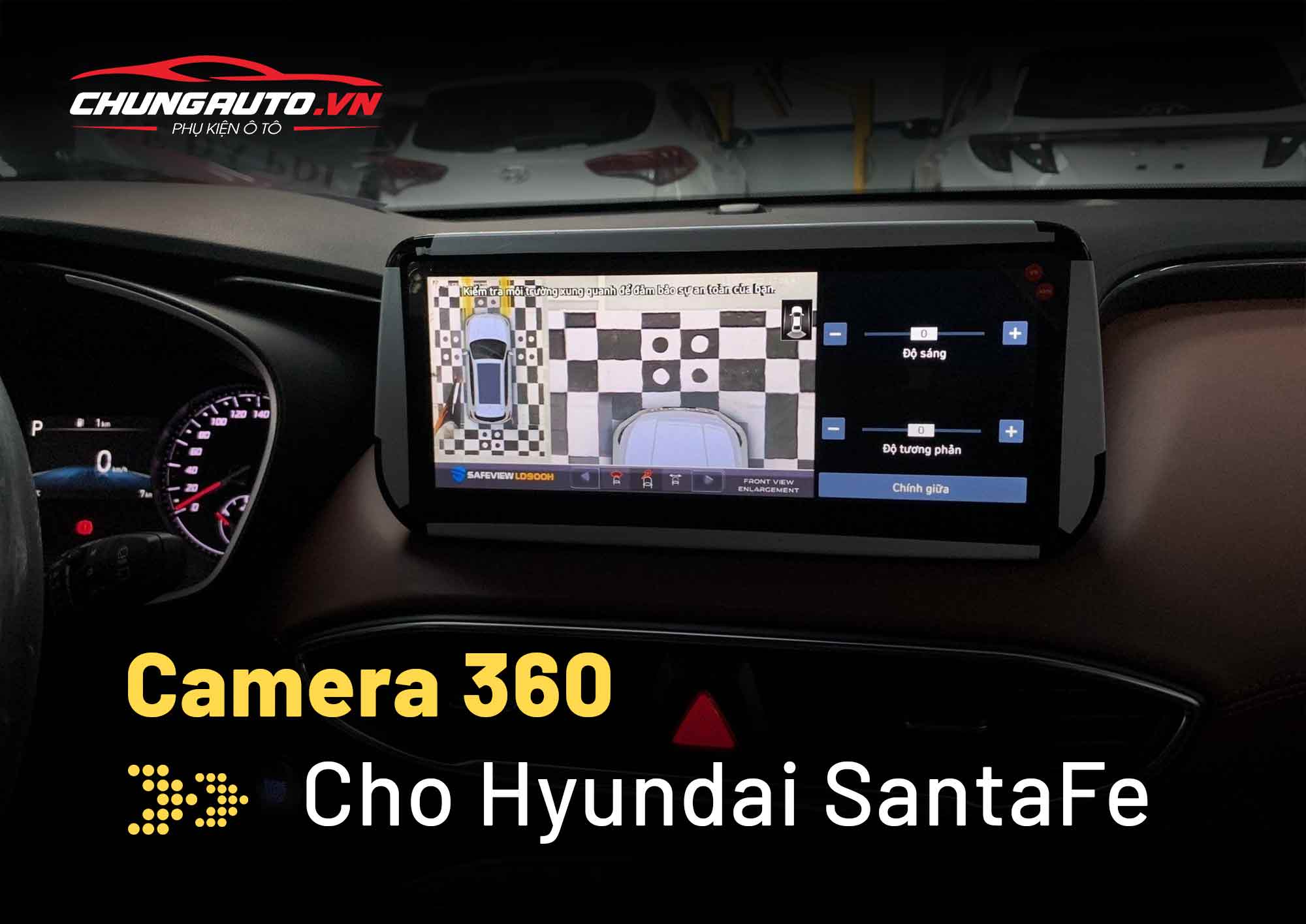 camera 360 cho hyundai santafe
