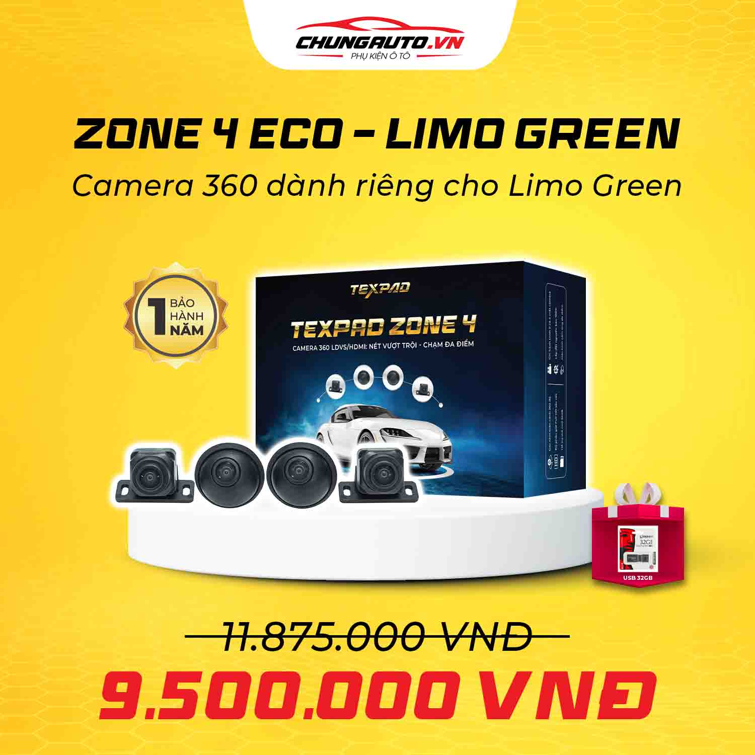 Camera 360 Texpad Zone 4 Eco Limo Green