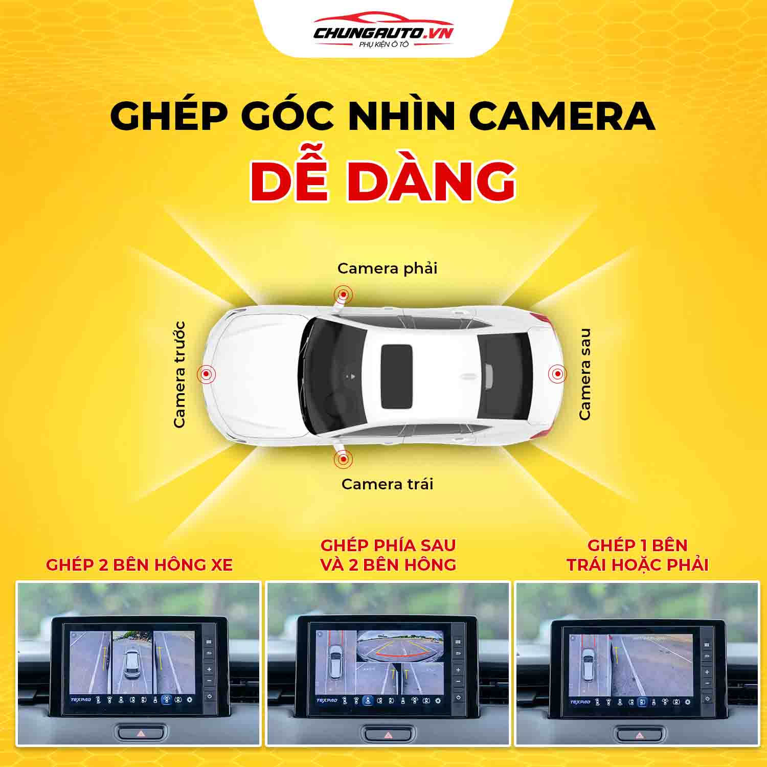 Tính năng ghép góc cam thông minh của camera 360