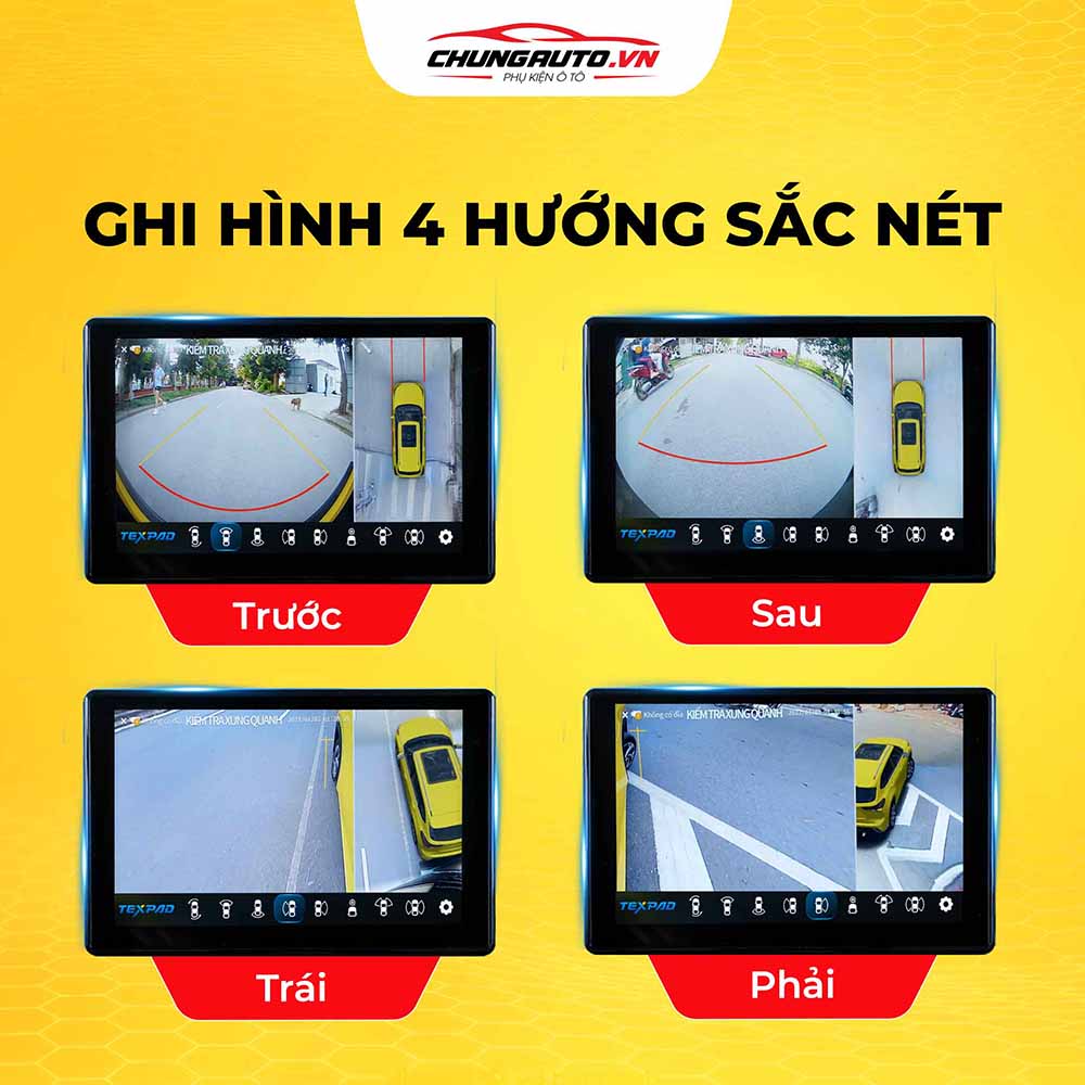 MHU Texpad TX24 Android Limo Green ghi hình 4 hướng