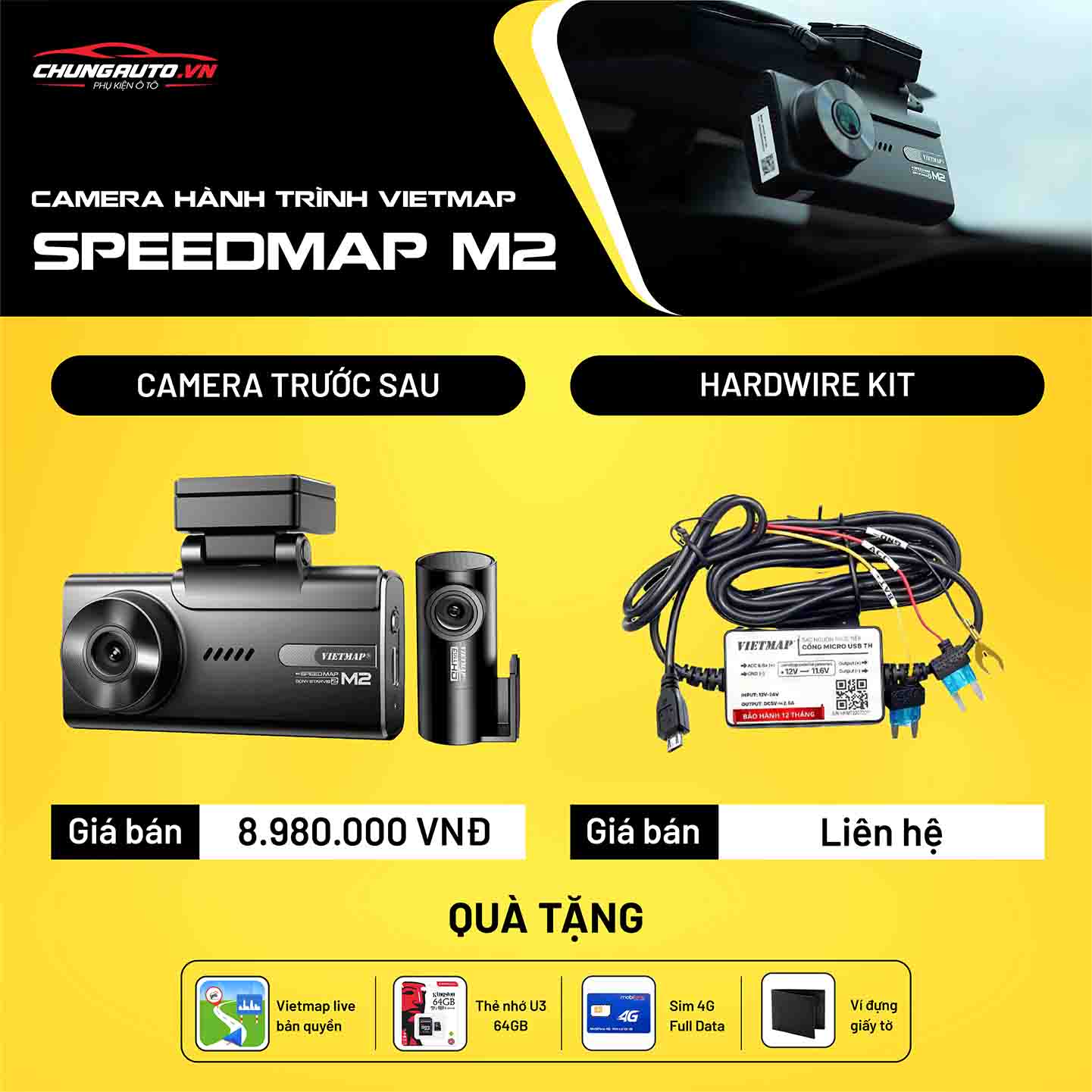 Báo giá camera hành trình Vietmap M2