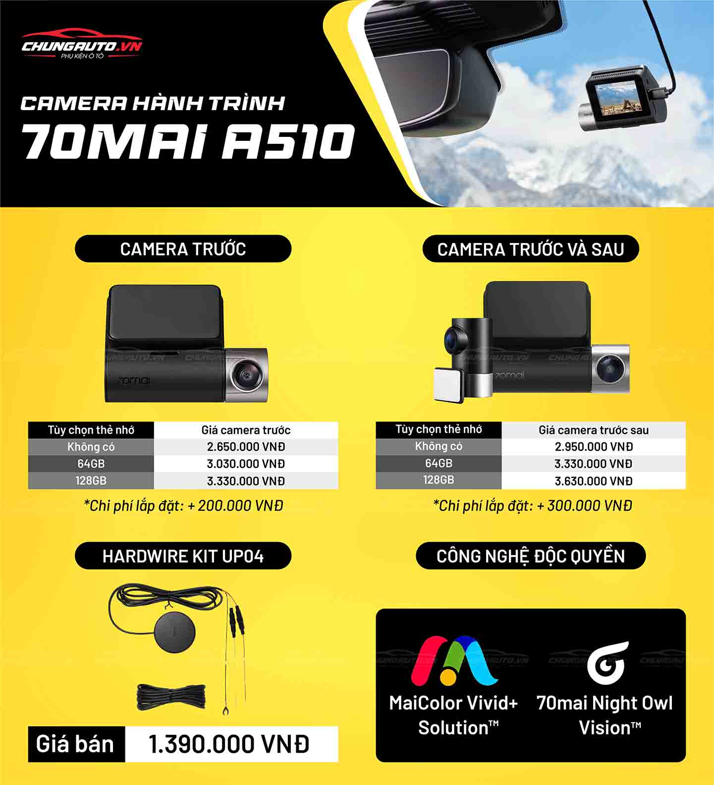 Camera hành trình A510