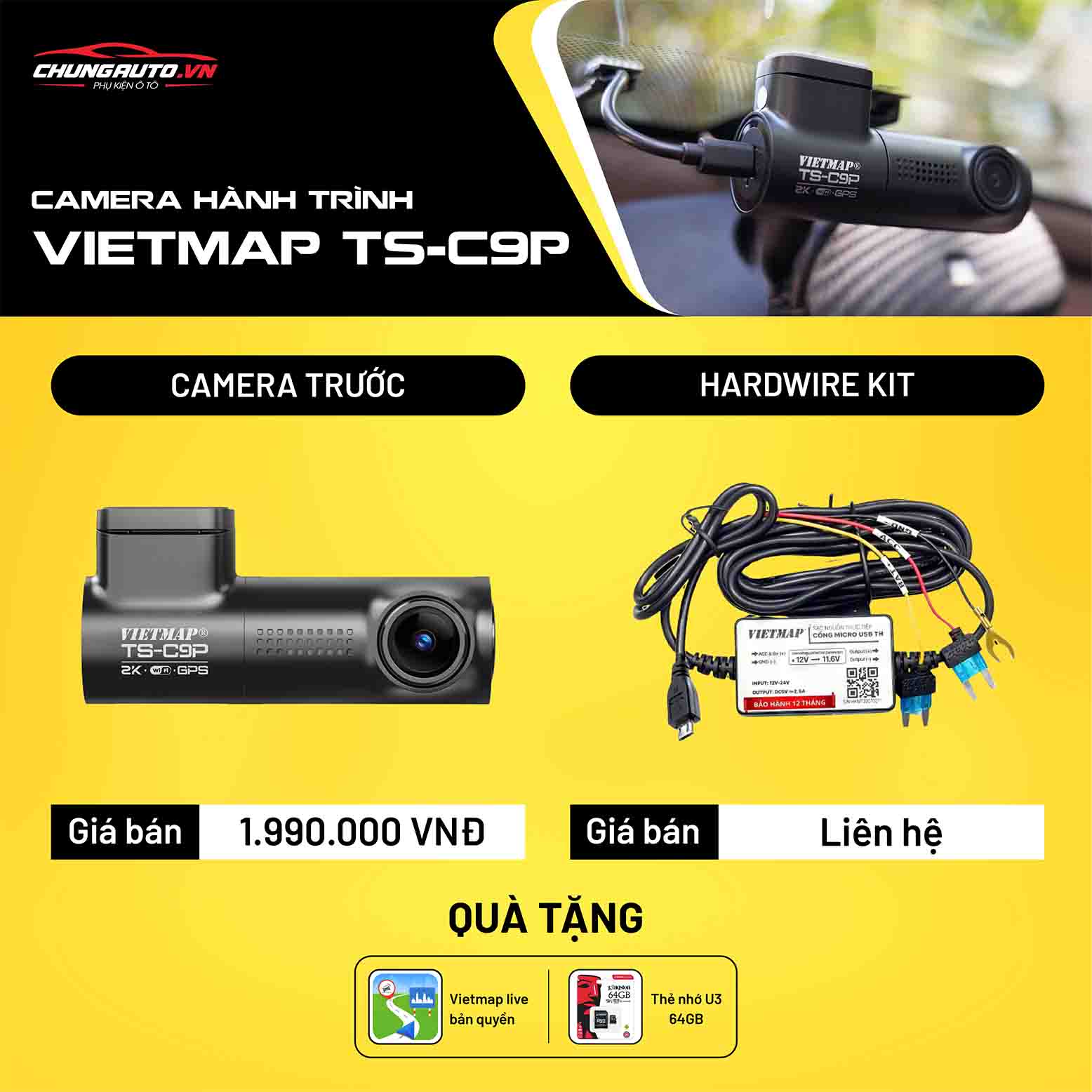 Bảng báo giá camera hành trình Vietmap TSC9P