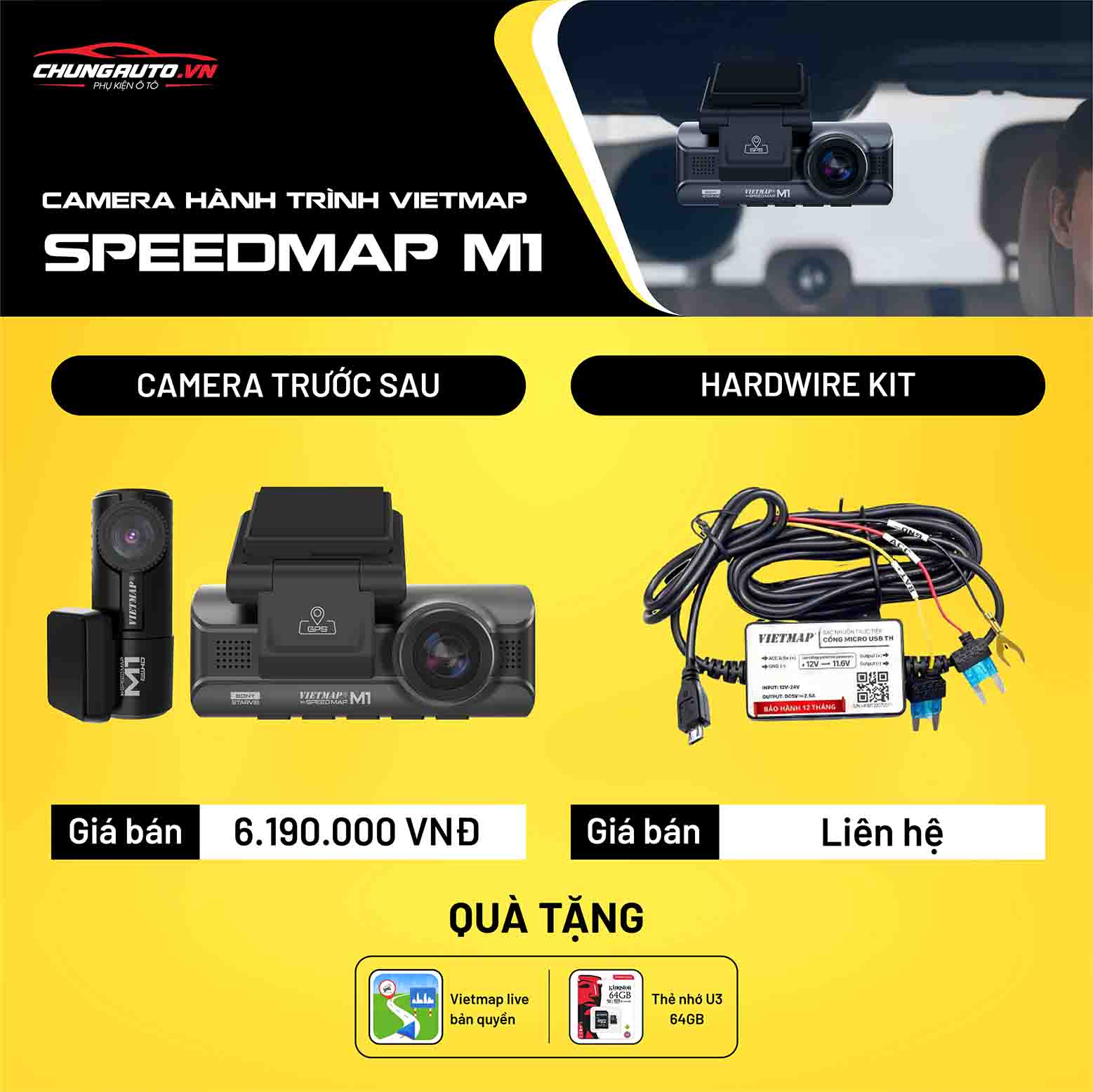 Giá camera hành trình Vietmap M1