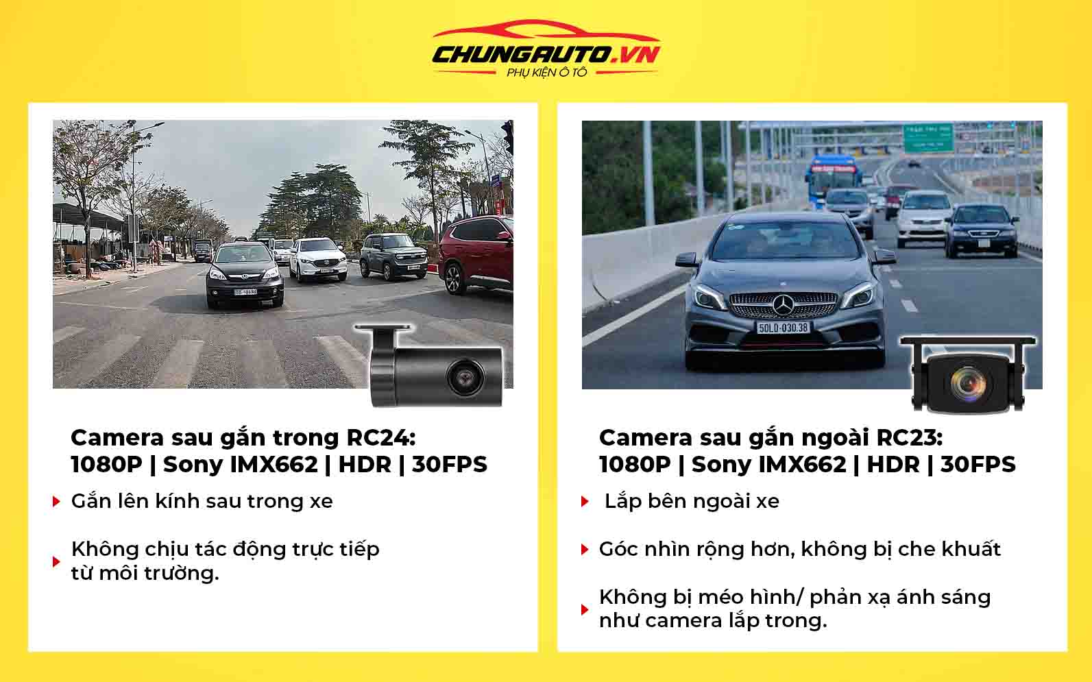 Camera hành trình 70Mai A810s có tùy chọn ghi hình linh hoạt