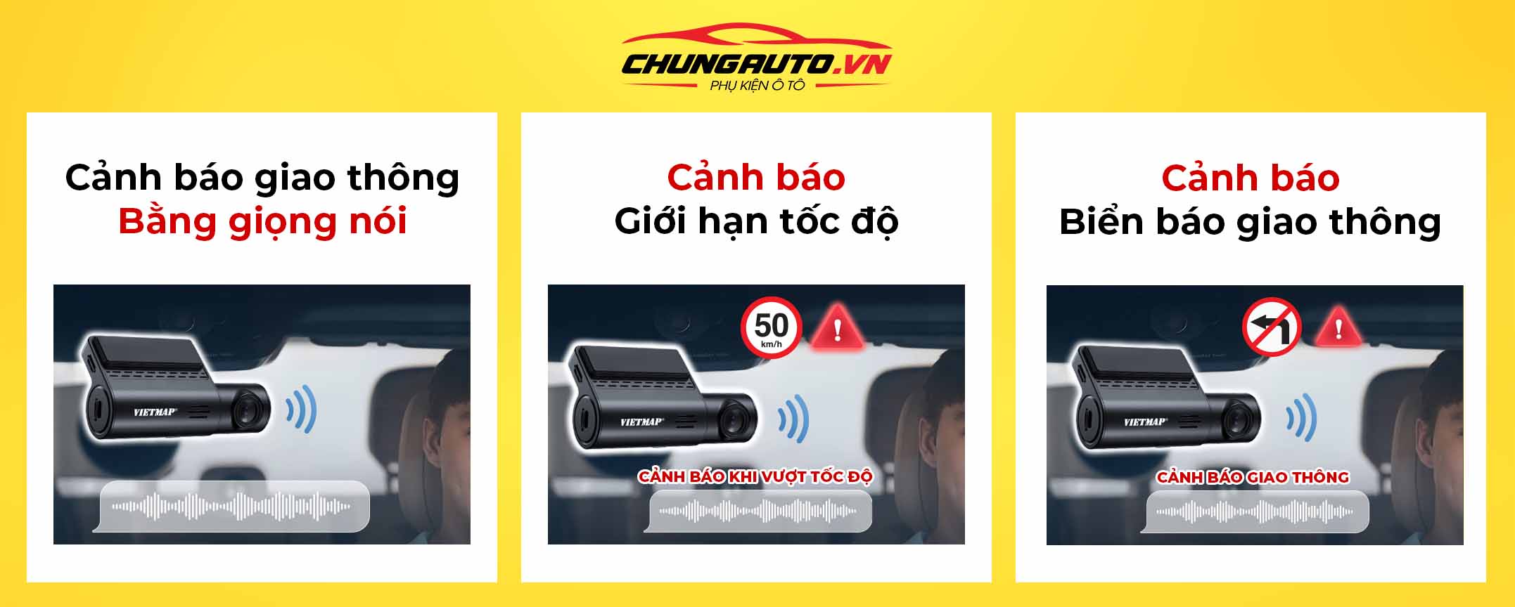 Camera hành trình Vietmap cảnh báo giao thông bằng giọng nói