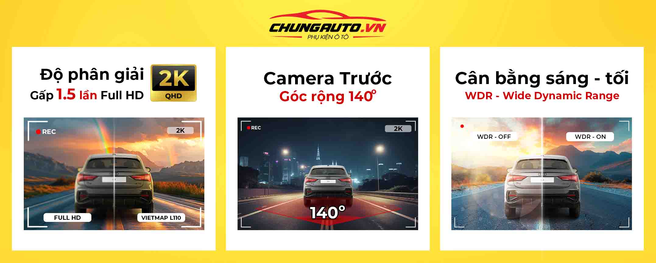 Camera hành trình Vietmap L110 ghi hình chất lượng cao