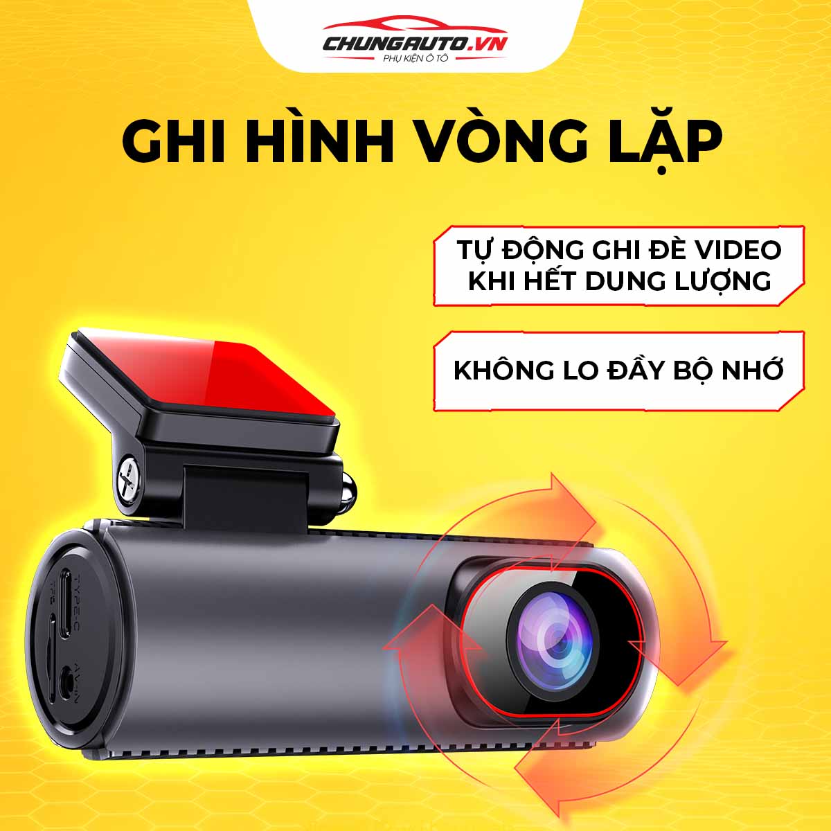 Camera hành trình Texpad X2 ghi hình vòng lặp