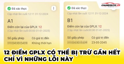 12 điểm GPLX có thể bị trừ gần hết chỉ vì những lỗi này