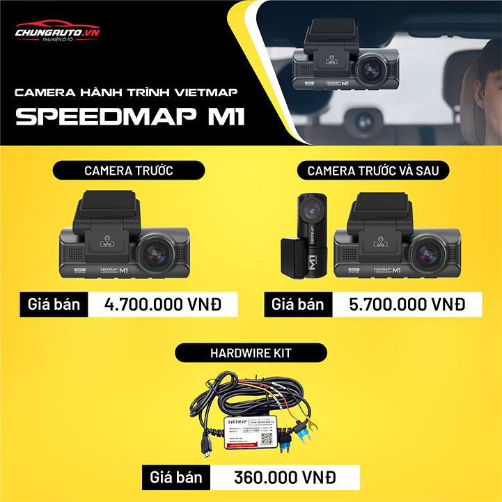 Bảng báo giá camera hành trình Vietmap M1