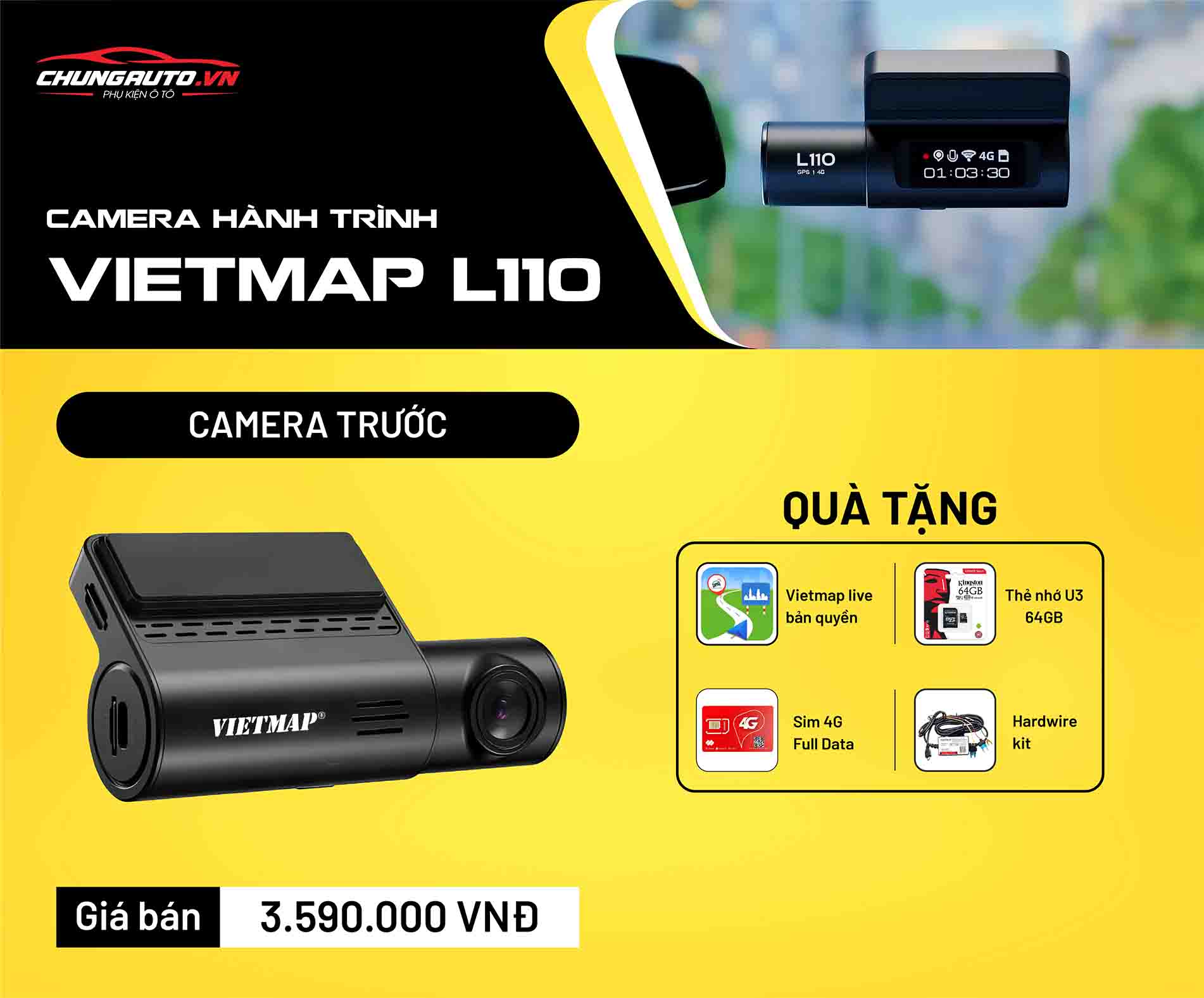 Báo giá camera hành trình Vietmap L110
