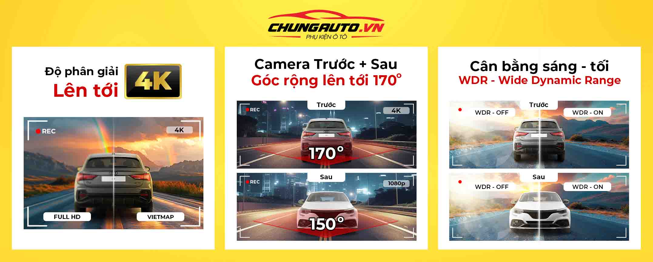 Camera hành trình Vietmap ghi hình chất lượng cao