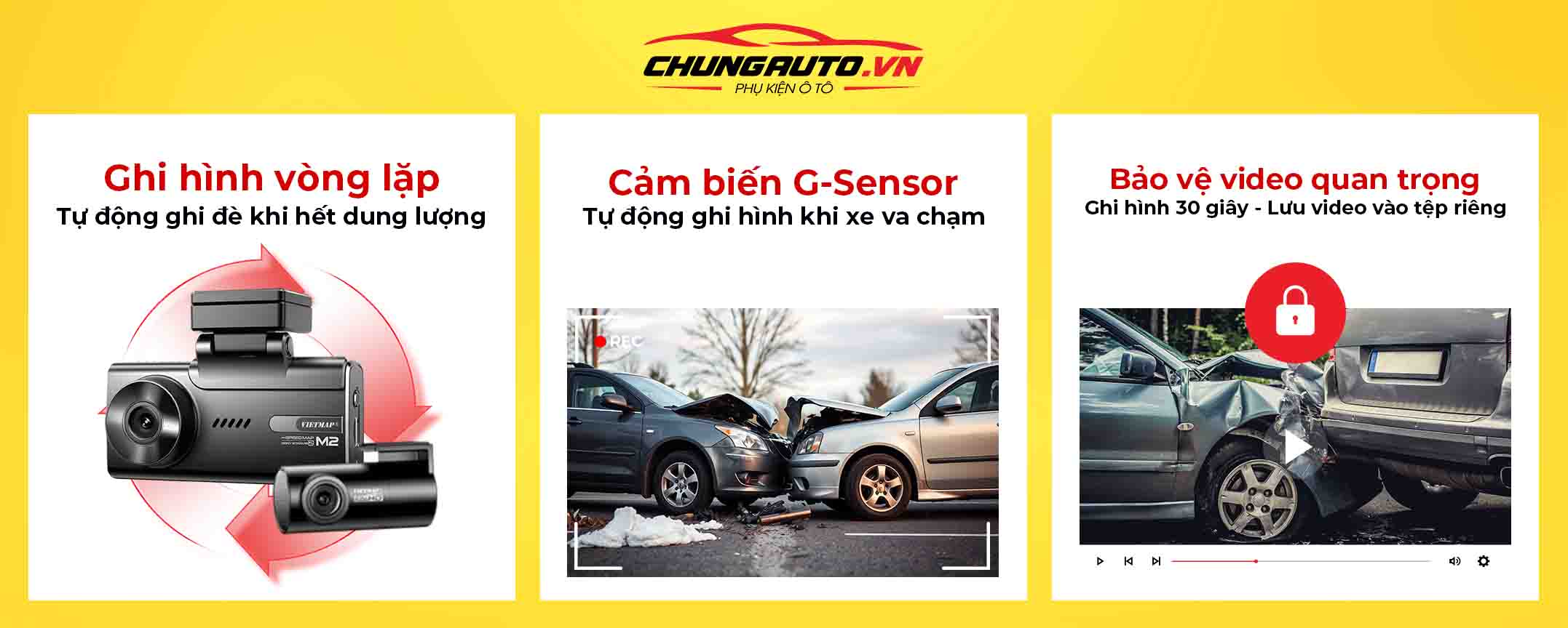 Camera hành trình Vietmap ghi hình vòng lặp