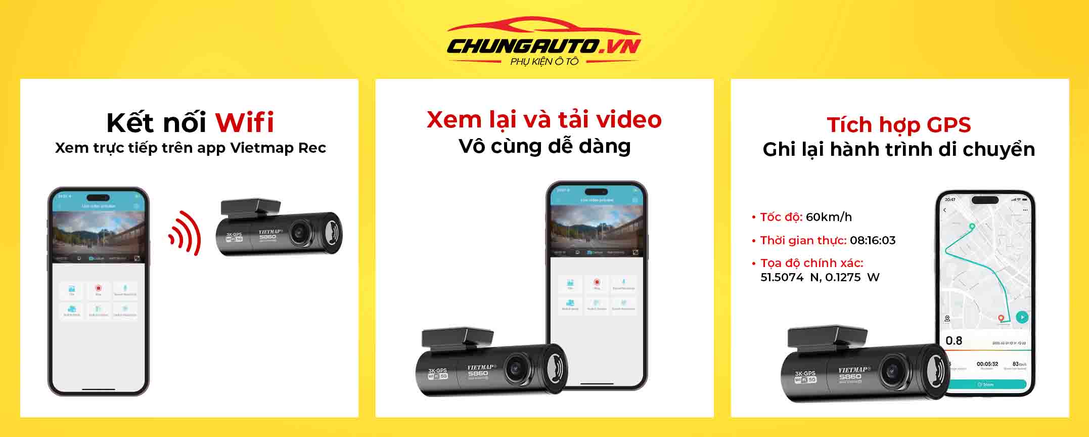 Camera hành trình Vietmap giám sát xe trực tuyến