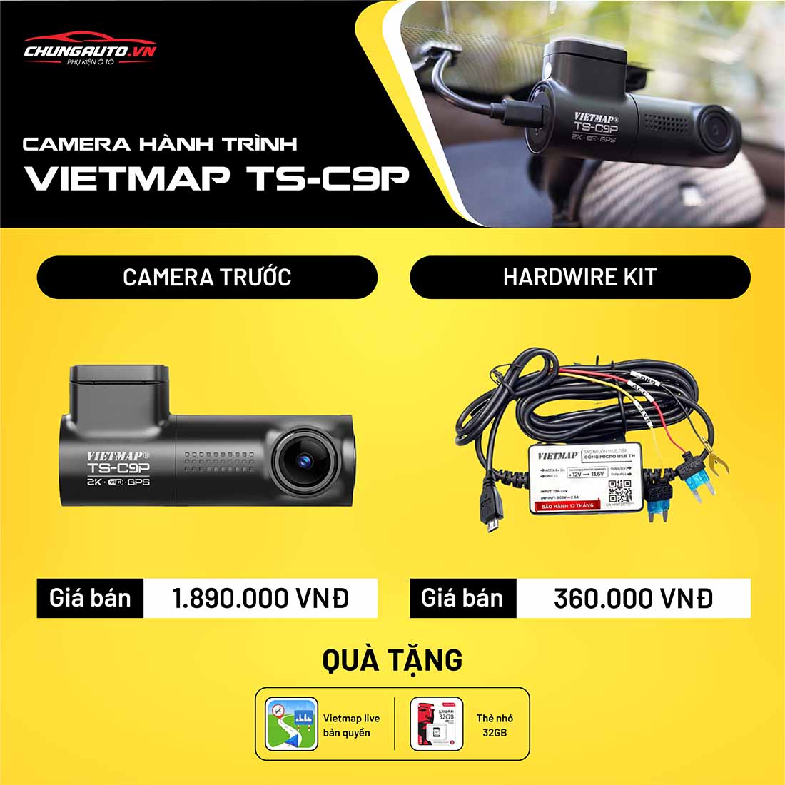 Camera hành trình Vietmap TS-C9P