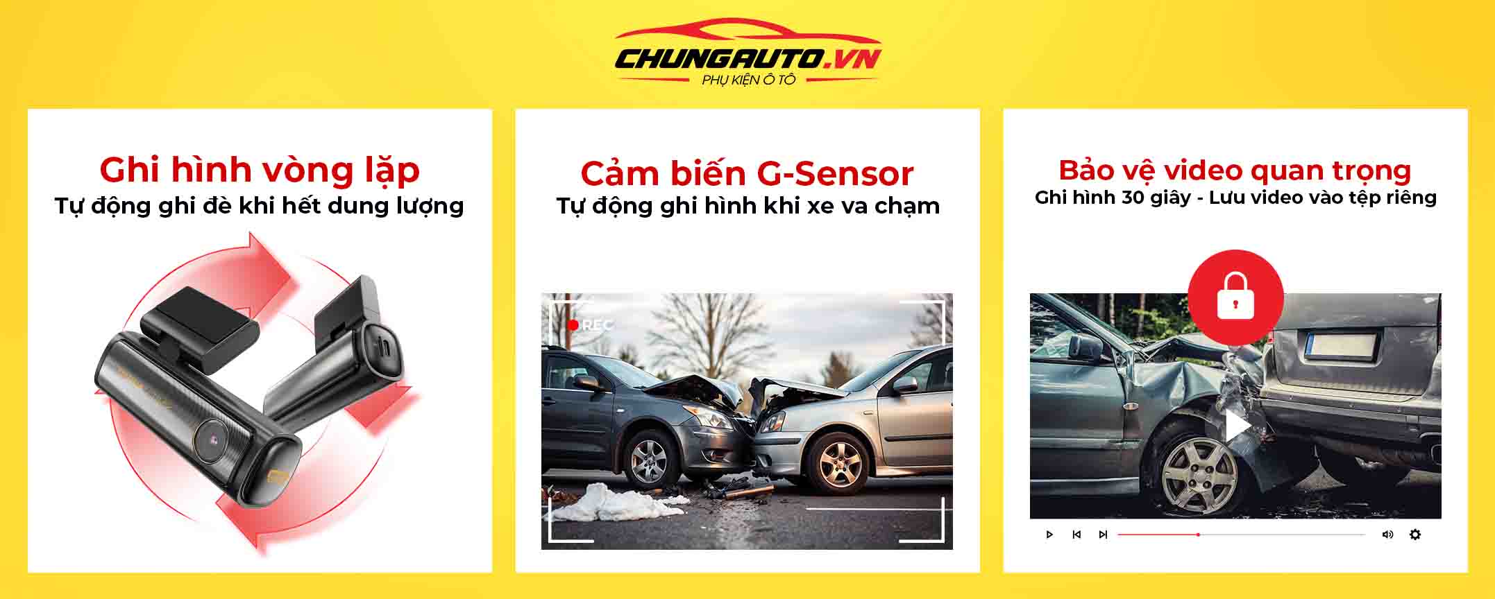 Camera hành trình Vietmap TS-5K ghi hình vòng lặp