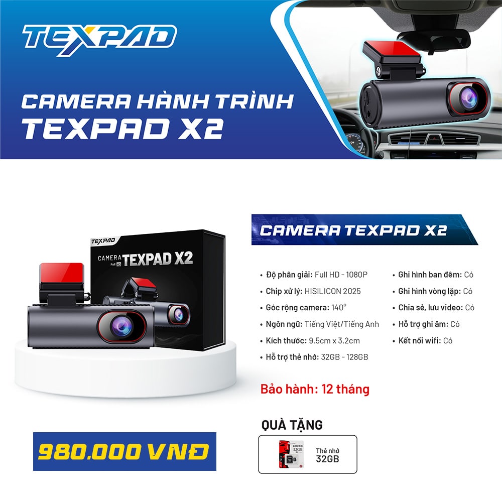 Camera hành trình Texpad X2