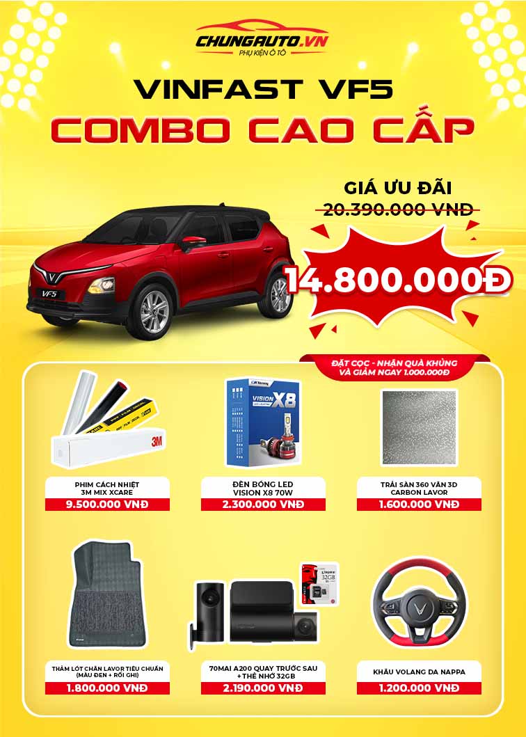 Combo cao cấp độ xe Vinfast VF5