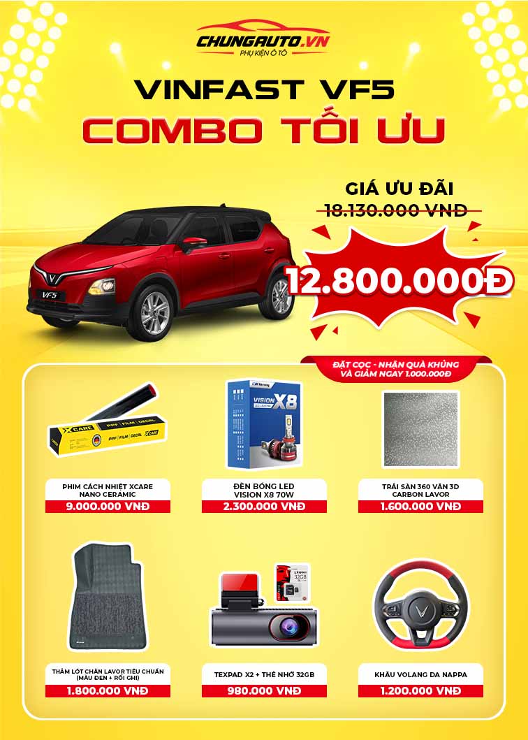 Combo độ xe Vinfast VF5 combo tối ưu