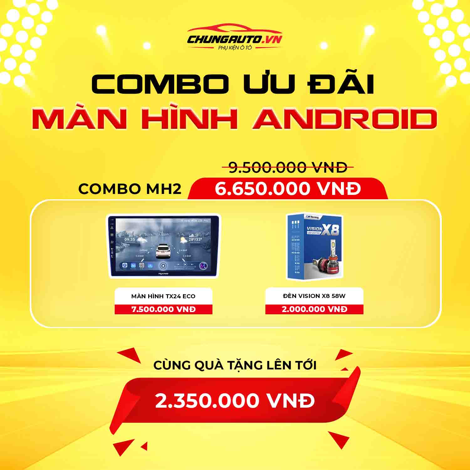 Combo màn hình android MH2