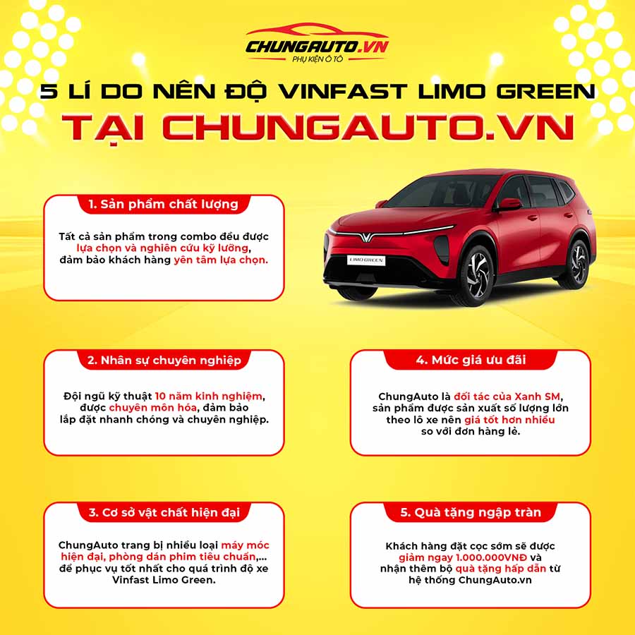 Tại sao cần độ xe Vinfast Limo Green