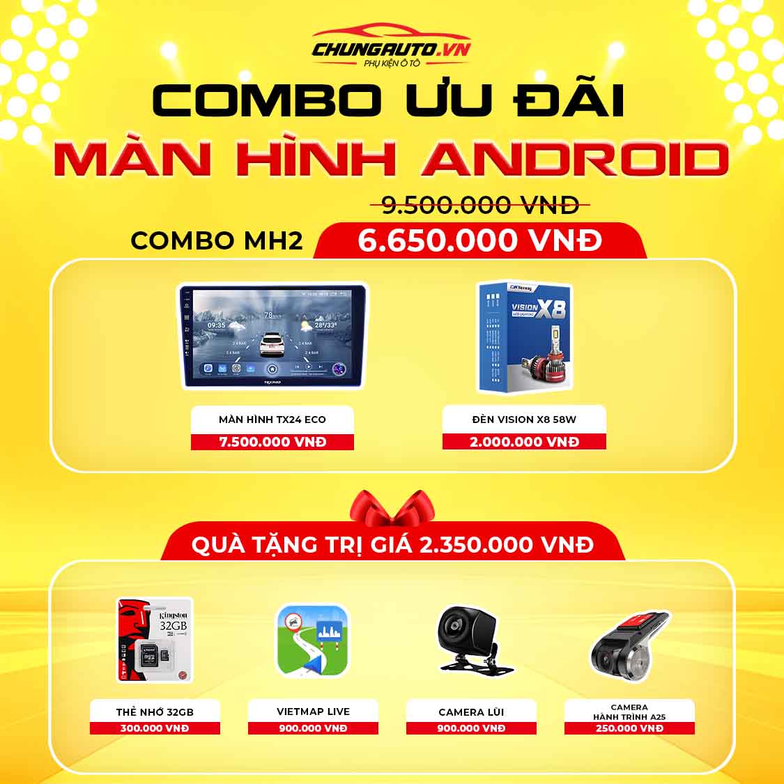 Quà tặng combo màn hình MH2