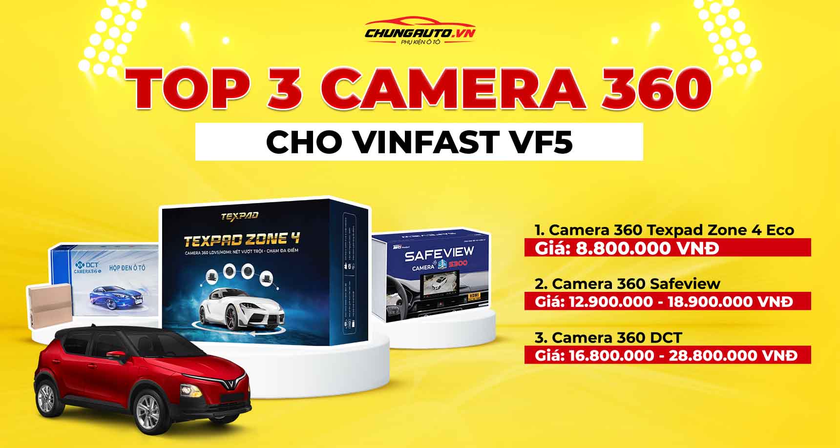 top 3 camera hành trình cho Vinfast VF5