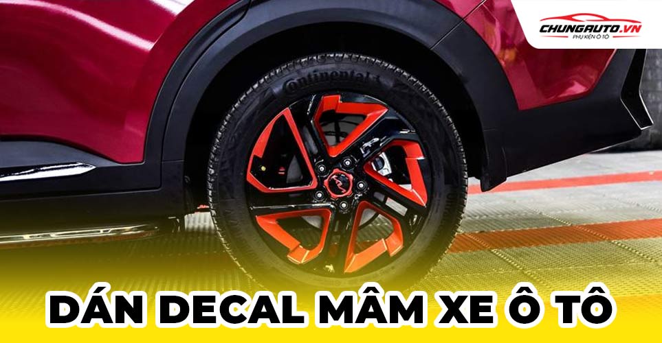 Dán decal mâm xe ô tô