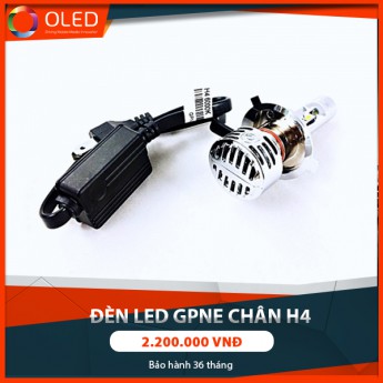 Độ đèn led GPNE tăng sáng chân H4 giúp lái xe an toàn hơn