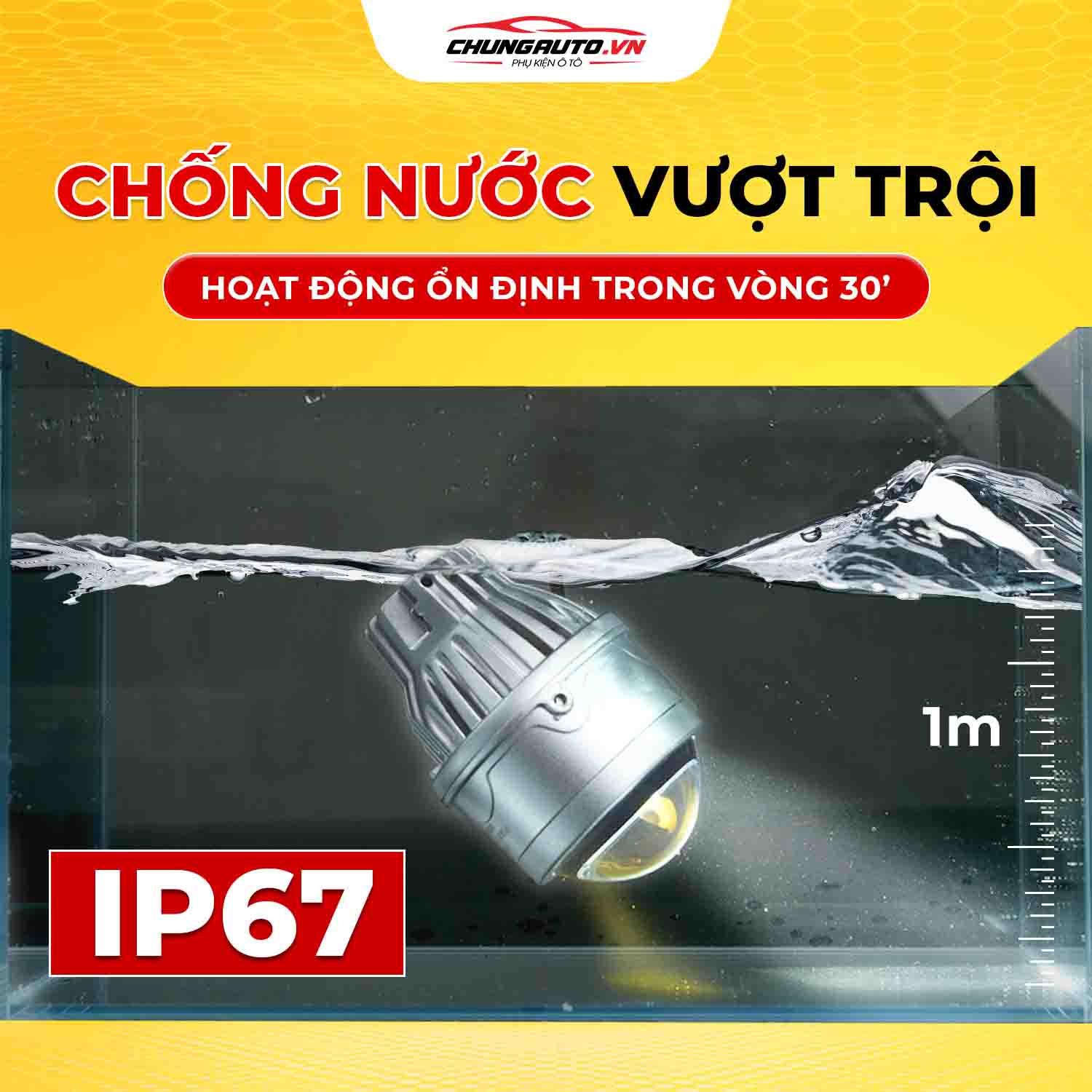 Bi gầm Vision V7 Platinum chống nước vượt trội