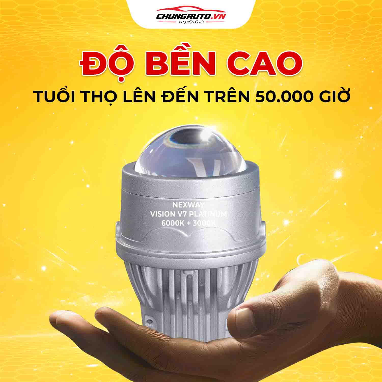 đèn bi gầm Vision V7 Platinum 