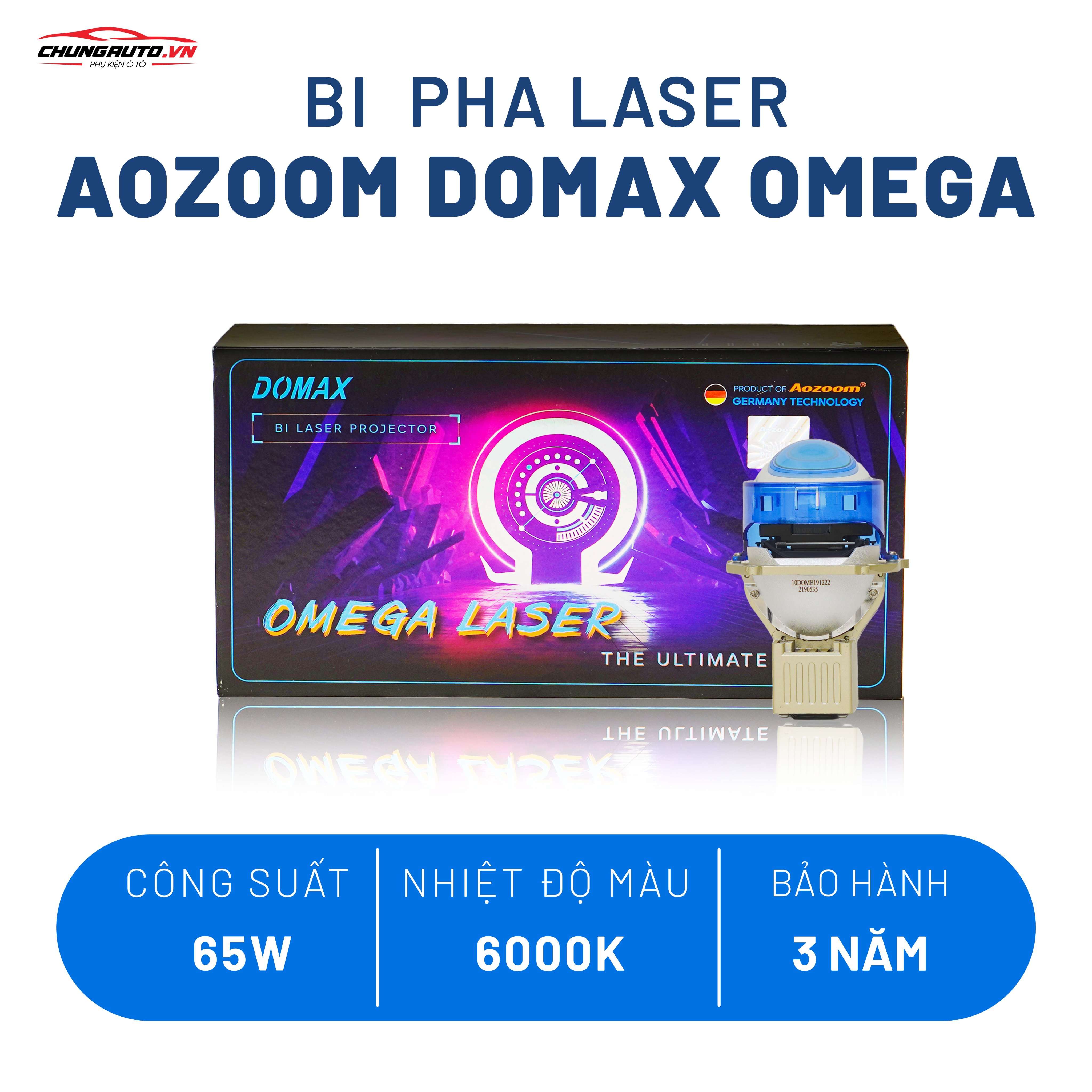 Bi Laser AoZoom Domax Omega - Tăng sáng vượt trội cho xế cưng