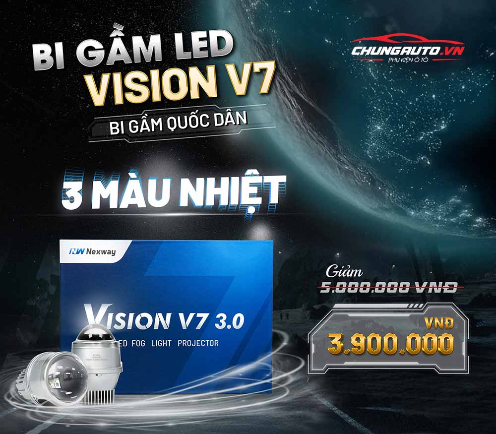 giá đèn bi gầm vision v7