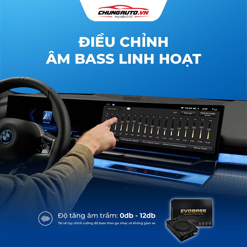 Loa sub Evobass điều chỉnh âm bass linh hoạt