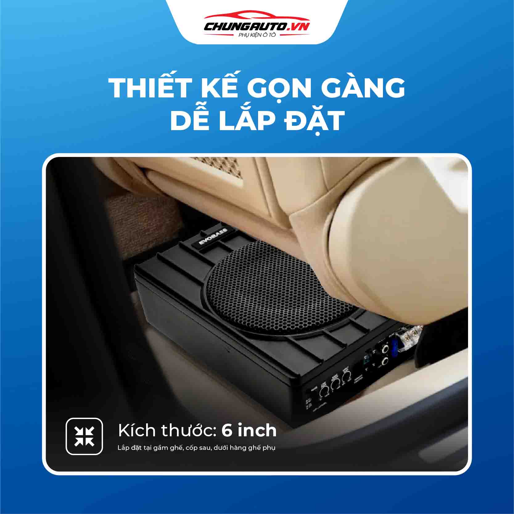 Loa sub Evobass M6 thiết kế nhỏ gọn