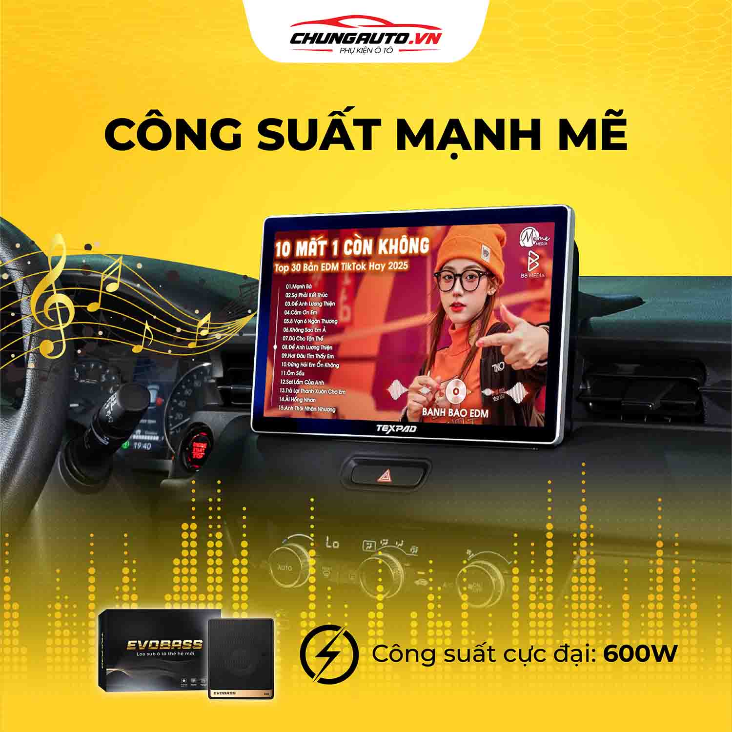 Loa Texpad Evobass M8 công suất mạnh mẽ