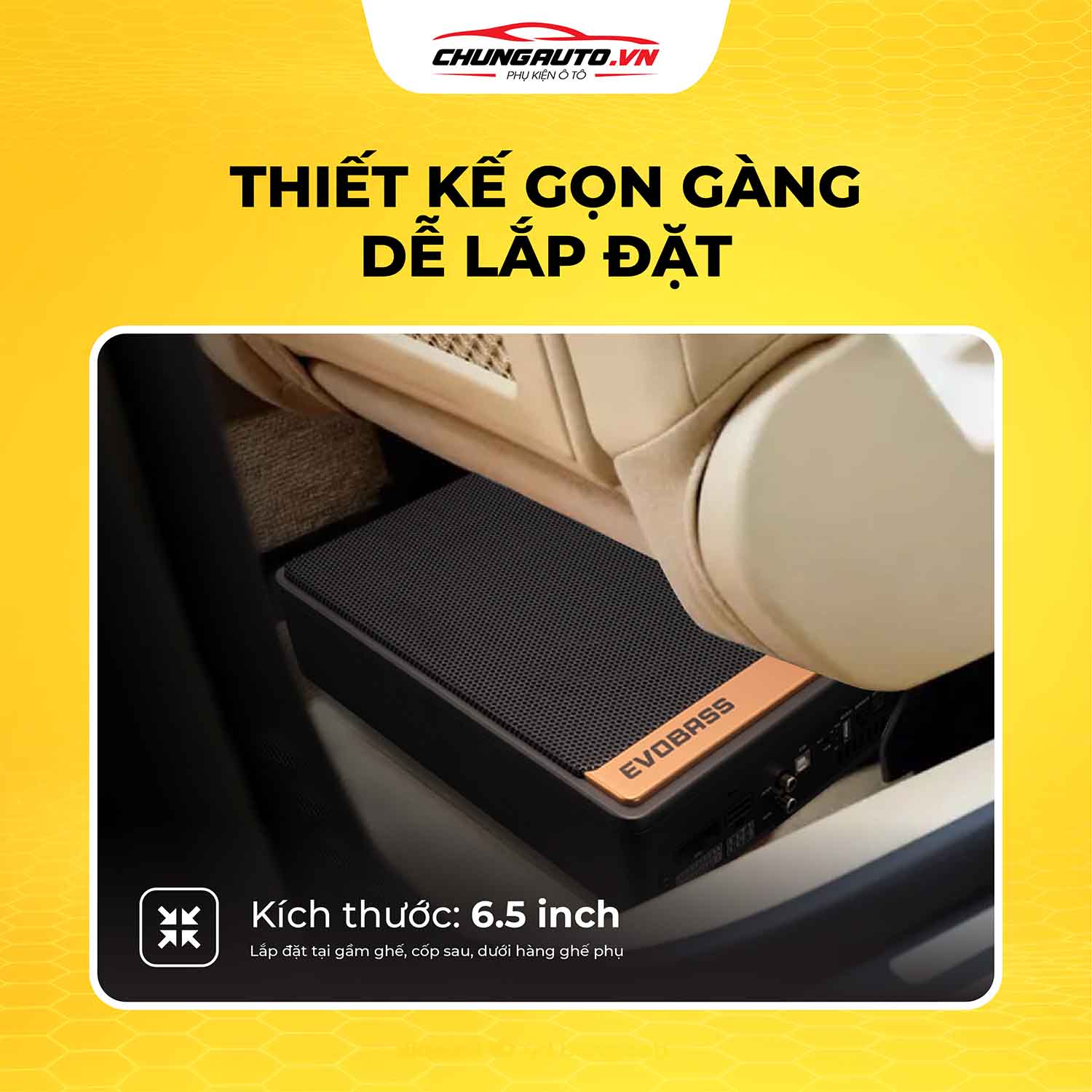 Loa Texpad Evobass M8 thiết kế gọn dễ lắp đặt