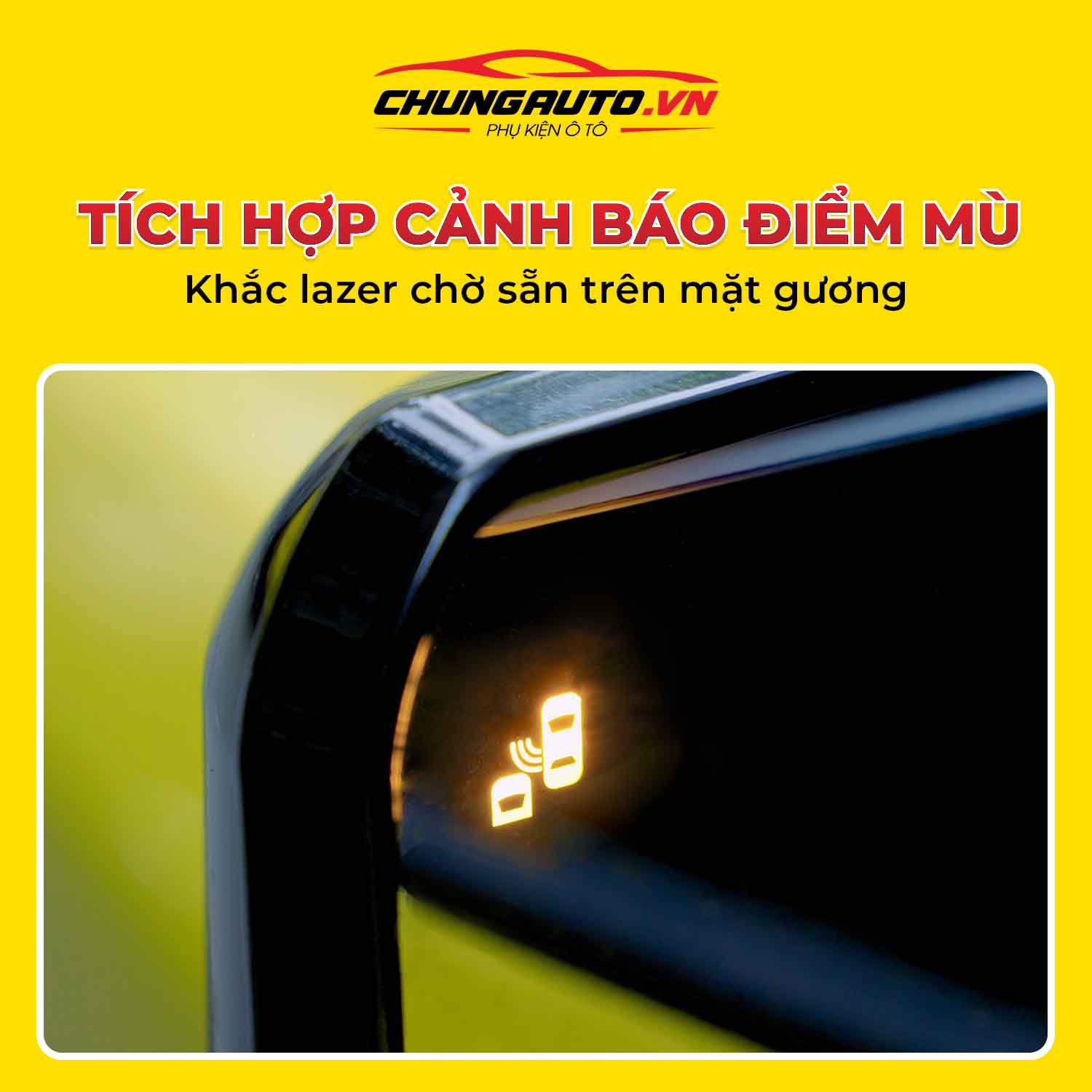gập gương tích hợp cảnh báo điểm mù