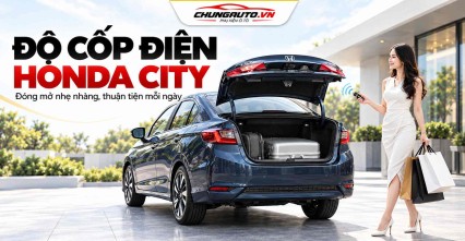 Độ cốp điện Honda City giúp đóng mở nhẹ nhàng hơn