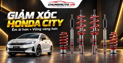 Giảm xóc Honda City giúp xe êm ái và vận hành ổn định hơn